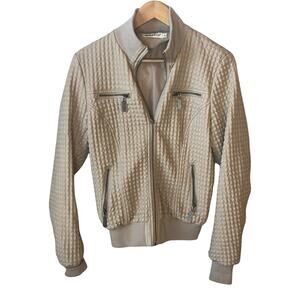 Risskio Full Zip High Neck Zip Pockets Jacket Womens Size XL